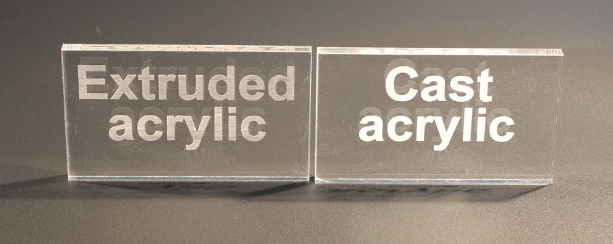 ¿Cuáles son las diferencias entre acrílico fundido y acrílico extruido?