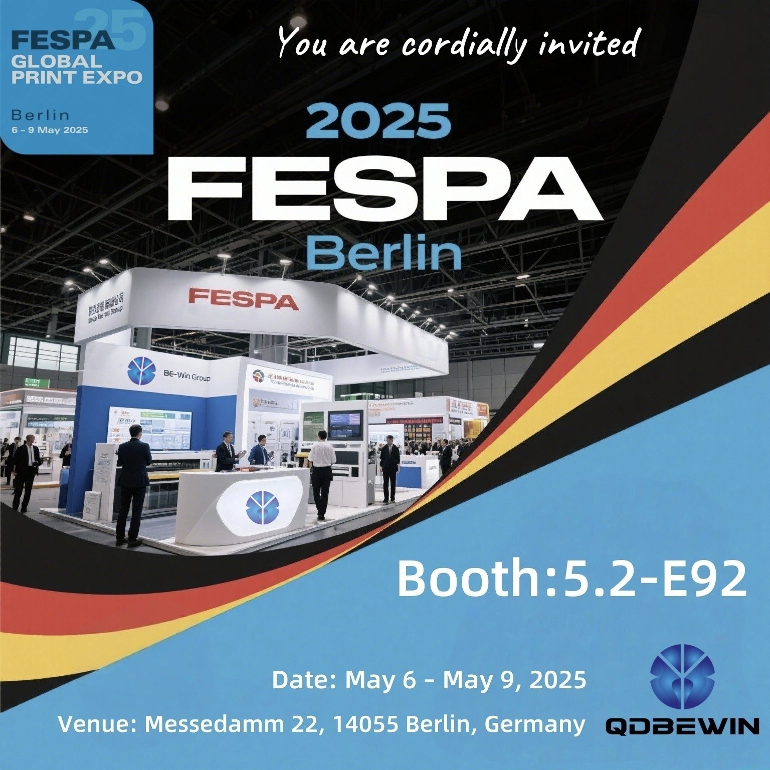Qingdao Be-Win para exhibir en FESPA 2025 Berlín-Booth 5.2-E92
